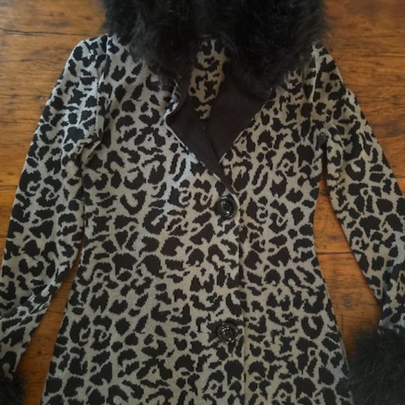 Vintage Betsey Johnson Sweater Duster Coat - Picture 10 of 11